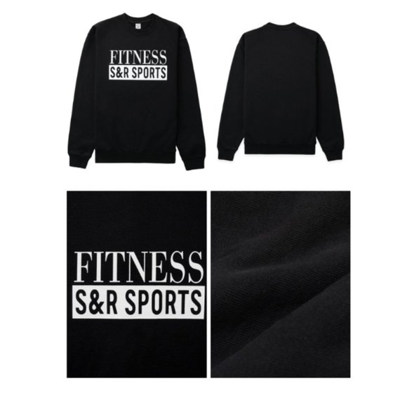 Sporty & Rich Black Fitness Sweatshirt - Picture 6 of 6